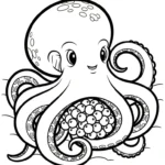 coloriage Pieuvre pour enfant gratuit