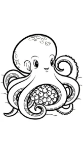 coloriage Pieuvre pour enfant gratuit