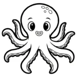 télécharger coloriage Pieuvre gratuit