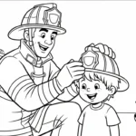 coloriage Pompier et dessin a imprimer