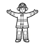 coloriage Pompier à imprimer pour enfant de 6 ans
