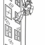 coloriage Pompier pour enfants a imprimer