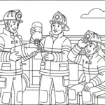 coloriage Pompier pour enfants a imprimer gratuit