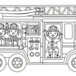 coloriage Pompier à imprimer gratuit