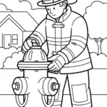 coloriage Pompier a colorier en ligne gratuitement