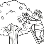 coloriage Pompier pour enfants a imprimer gratuit