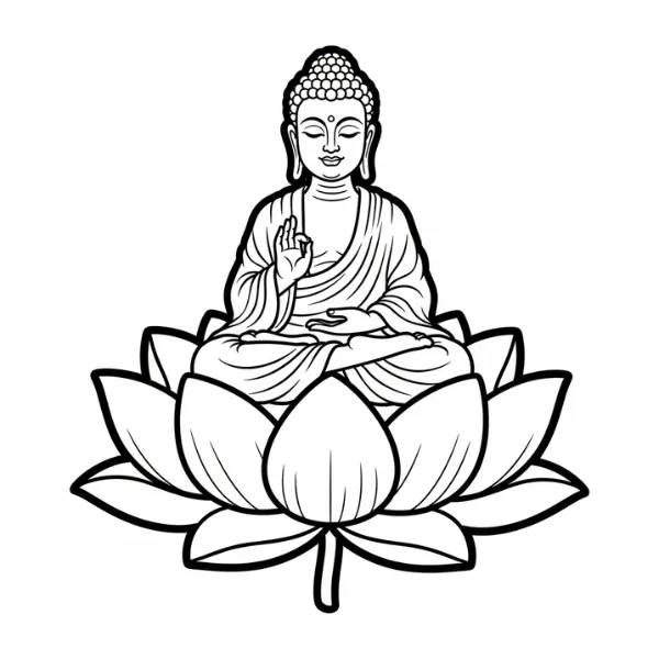 Tranh tô màu Siddhartha Gautama
