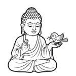 coloriage Siddhartha Gautama pour primaire