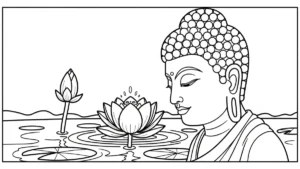 coloriage Siddhartha Gautama gratuit