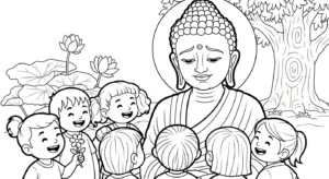 coloriage Siddhartha Gautama a imprimer gratuit