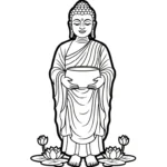 coloriage Siddhartha Gautama pour enfant de 2 ans