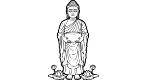 coloriage Siddhartha Gautama pour enfant de 2 ans