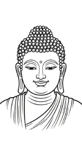 coloriage Siddhartha Gautama à imprimer a4