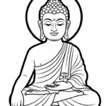 coloriage Siddhartha Gautama a dessiner et imprimer