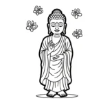 coloriage Siddhartha Gautama et dessin a imprimer