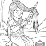 coloriage Siddhartha Gautama a imprimer gratuitement