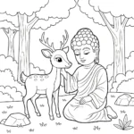 coloriage Siddhartha Gautama a colorier en ligne gratuitement