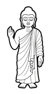 coloriage Siddhartha Gautama a telecharger