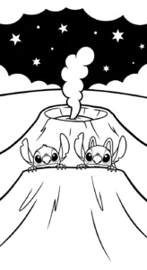 coloriage Stitch et Angel updated pour enfant de à imprimer