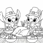 a imprimer coloriage Stitch et Angel updated gratuit