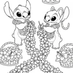 coloriage Stitch et Angel updated a imprimer