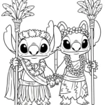 coloriage Stitch et Angel updated a telecharger