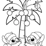 coloriage Stitch et Angel updated a imprimer pour enfant de 4 ans