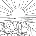imprimer coloriage Stitch et Angel updated pour enfant