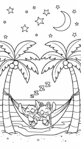 coloriage Stitch et Angel updated gratuit
