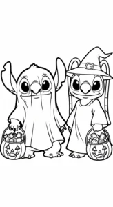 télécharger coloriage Stitch et Angel updated gratuit