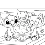 coloriage Stitch et Angel updated a telecharger