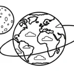 coloriage Système Solaire pour enfant gratuit