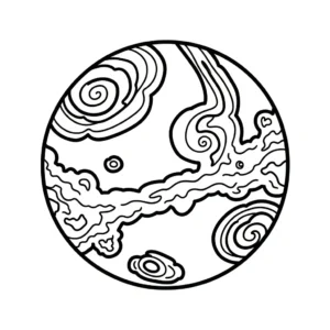 coloriage Système Solaire pour enfant a imprimer gratuit
