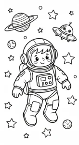 coloriage Système Solaire a colorier en ligne gratuitement