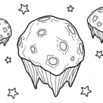 coloriage Système Solaire et découpage à imprimer