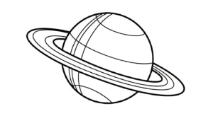 coloriage Système Solaire à imprimer a4