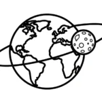 coloriage Système Solaire pour enfant de 8 ans