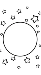 coloriage Système Solaire gratuit à imprimer