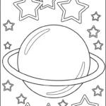 coloriage Système Solaire à imprimer pour enfant de 10 ans