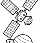 coloriage Système Solaire pour enfant de 4 ans