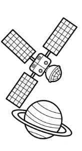coloriage Système Solaire pour enfant de 4 ans