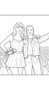 coloriage Taylor Swift à imprimer gratuitement pdf