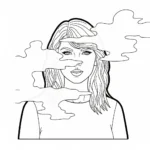 coloriage Taylor Swift a dessiner en ligne
