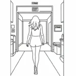 coloriage Taylor Swift et decoupage a imprimer gratuit