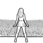a imprimer coloriage Taylor Swift gratuit