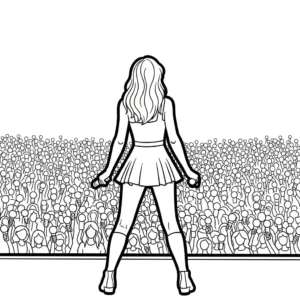 a imprimer coloriage Taylor Swift gratuit