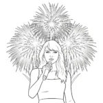 coloriage Taylor Swift pour enfant de 2 ans
