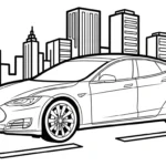 a imprimer coloriage Tesla gratuit