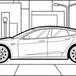 imprimer coloriage Tesla gratuit