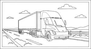 télécharger coloriage Tesla gratuit